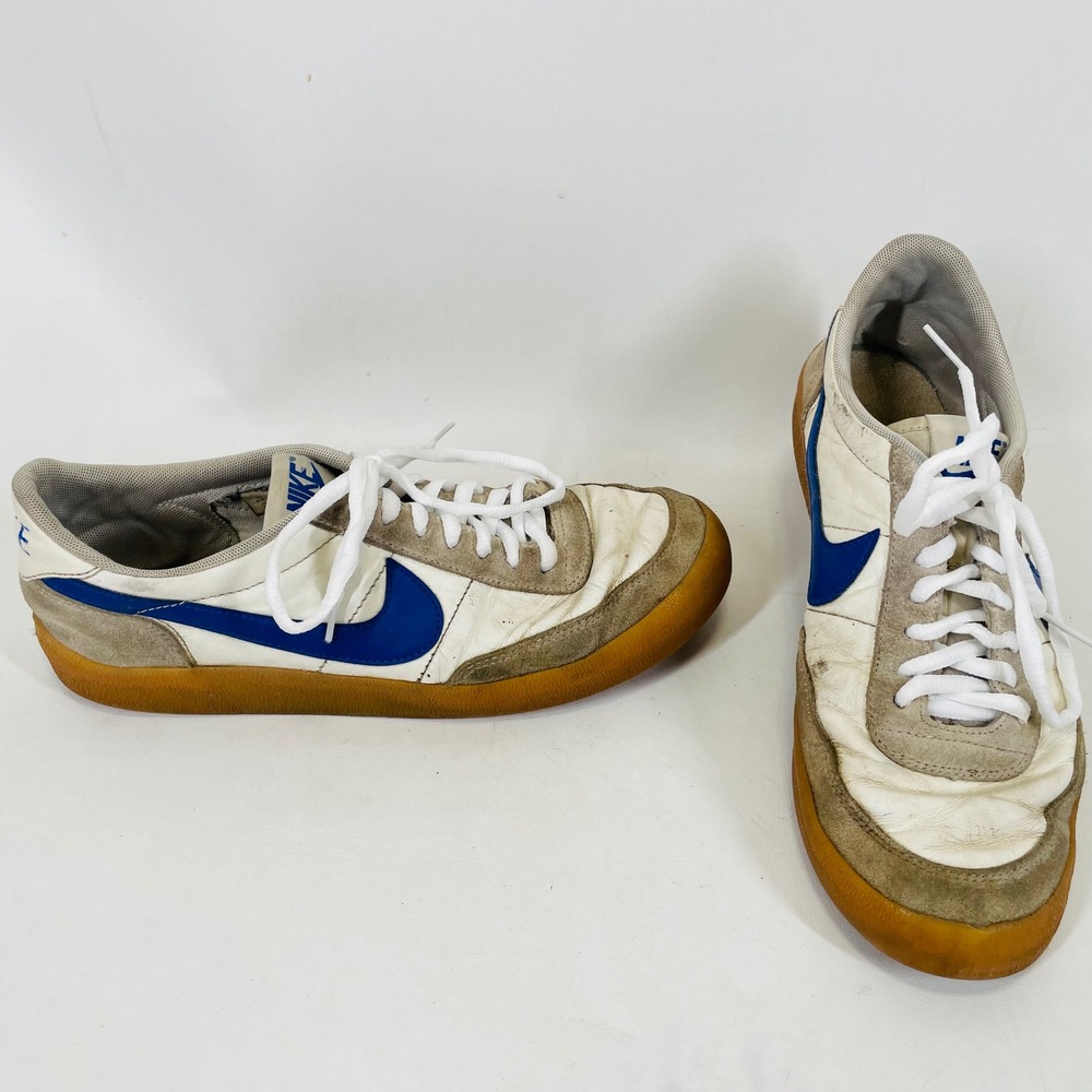 Nike Killshot 2 Mens 8.5 White Blue Gum Sole Leather Suede Sneakers 432997-124